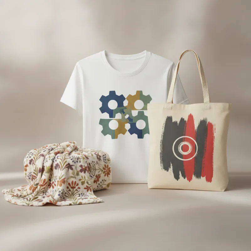 สกรีนเสื้อ ผ้าห่ม และกระเป๋า